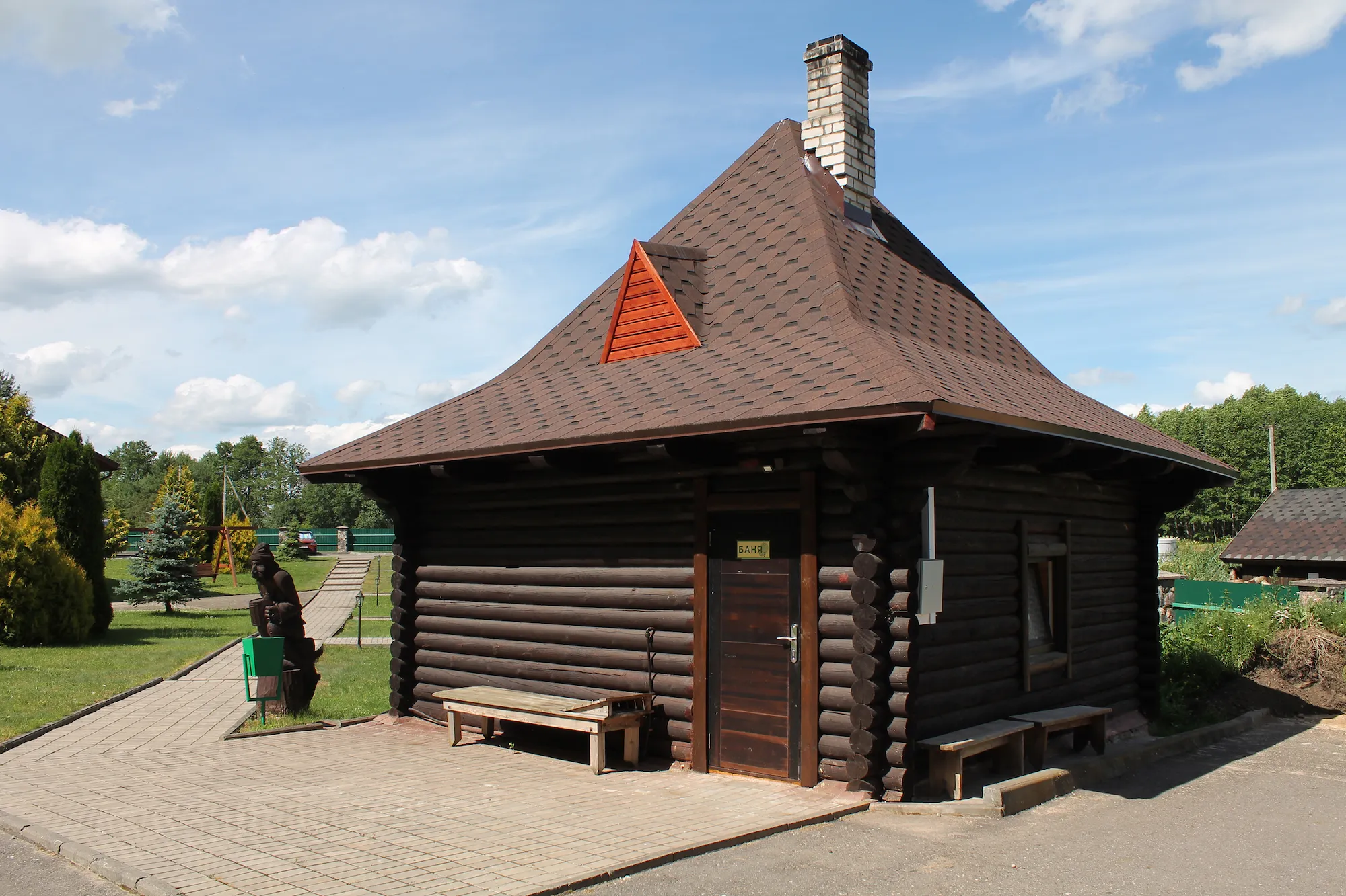 Русская баня на дровах для отдыха и оздоровления на базе «Слободка»