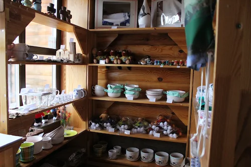 «Souvenirs» kiosk in an open-air museum