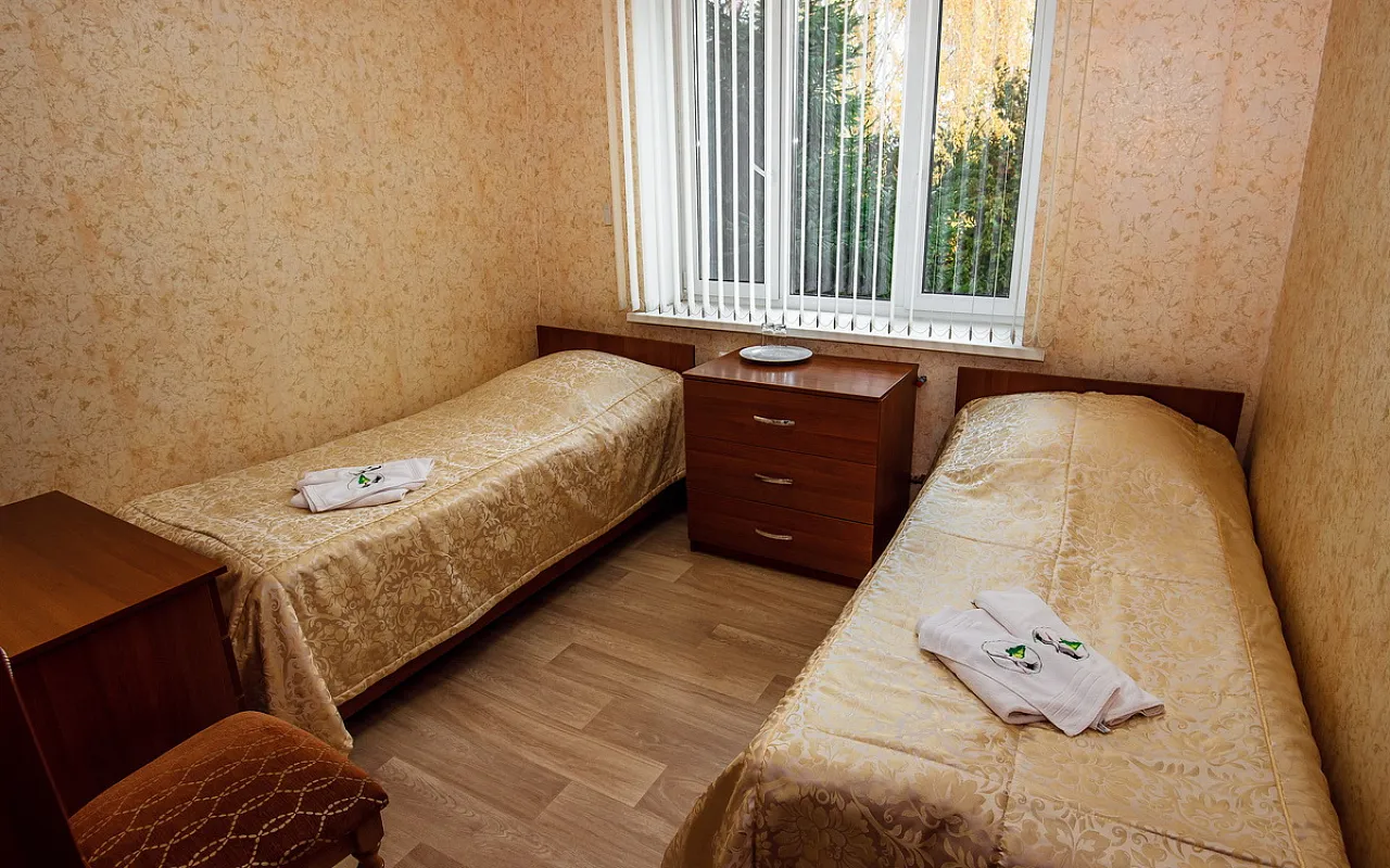 Спальня, рассчитанная на размещение двух гостей.